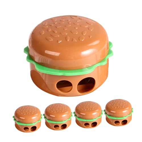 jojofuny 5 Stück Teiliges Hamburger Bleistiftspitzerset und Handlich Manueller für Schule und Kindergarten Vielseitig Einsetzbar für Unterwegs und Kleine Stifte jojofuny 5 Stück Teiliges Hamburger Bleistiftspitzerset und Handlich Manueller für Schule und Kindergarten Vielseitig Einsetzbar für Unterwegs und Kleine Stifte von jojofuny