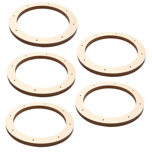 jojofuny 5 Stück Teiliges Holzkranzrahmen mit Löchern Robuste DIY Wreath Making Ringe Naturmaterial für Weihnachts und Festtagsdekoration Vielseitig Einsetzbar für Wand und Türkränze jojofuny 5 Stück Teiliges Holzkranzrahmen mit Löchern Robuste DIY Wreath Making Ringe Naturmaterial für Weihnachts und Festtagsdekoration Vielseitig Einsetzbar für Wand und Türkränze von jojofuny