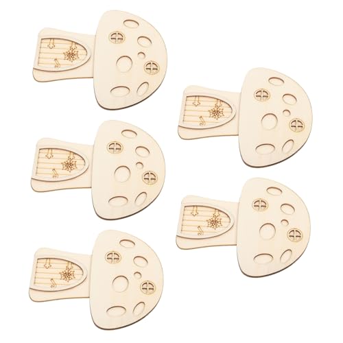 jojofuny 5 Stück Teiliges Holzpilz Graffiti für Diy Holzfiguren Bastelideen für Jungen und für Feste und Feiertage jojofuny 5 Stück Teiliges Holzpilz Graffiti für Diy Holzfiguren Bastelideen für Jungen und für Feste und Feiertage von jojofuny