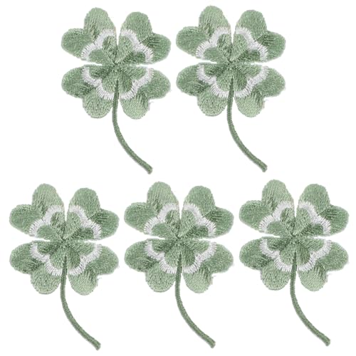 jojofuny 5 Stück Teiliges Kleine Strapazierfähige Klebepatches mit Vierblättrigem Kleeblatt Design Dekorative Hautfreundliche Stoffapplikationen für Hüte Kleidung DIY Verzierung Langlebig jojofuny 5 Stück Teiliges Kleine Strapazierfähige Klebepatches mit Vierblättrigem Kleeblatt Design Dekorative Hautfreundliche Stoffapplikationen für Hüte Kleidung DIY Verzierung Langlebig von jojofuny