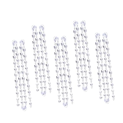 jojofuny 5 Stück Teiliges Kristall Perlenkette Glänzend für Fensterdeko Lichtreflektierende Diamant Vorhangperlen Einfache Montage Vielseitig für Party Hochzeit Raumgestaltung Geeignet jojofuny 5 Stück Teiliges Kristall Perlenkette Glänzend für Fensterdeko Lichtreflektierende Diamant Vorhangperlen Einfache Montage Vielseitig für Party Hochzeit Raumgestaltung Geeignet von jojofuny