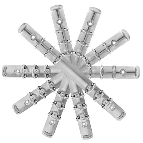 jojofuny 5 Stück Teiliges Metall Binder Ringe für DIY Notizbuch Ringmechanismus Leicht und Tragbar Buchbinder Zubehör für Schule und Büro von jojofuny