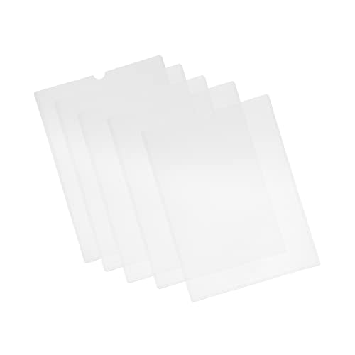 jojofuny 5 Stück Teiliges PVC Dokumentenschutz Hüllen für Zertifikate und Lizenzen Transparent Langlebig Ölabweisend Format für Büroanwendungen und Dokumentenschutz von jojofuny