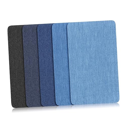 jojofuny 5 Stück Teiliges Set Selbstklebende Jeansflicken Strapazierfähigem zum Reparieren und Dekorieren von Jacken Taschen und Diy Textilprojekten jojofuny 5 Stück Teiliges Set Selbstklebende Jeansflicken Strapazierfähigem zum Reparieren und Dekorieren von Jacken Taschen und Diy Textilprojekten von jojofuny