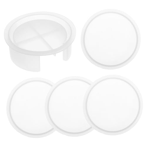 jojofuny 5 Stück Teiliges Silikonformen für Epoxidharz mit Rundem Serviertablett und Untersetzer Kreative DIY Resin Gießformen Einfach zu Verwenden Geeignet für Heimdekoration und jojofuny 5 Stück Teiliges Silikonformen für Epoxidharz mit Rundem Serviertablett und Untersetzer Kreative DIY Resin Gießformen Einfach zu Verwenden Geeignet für Heimdekoration und von jojofuny