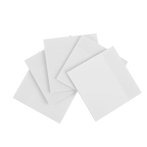 jojofuny 5 Stück Teiliges Transparentes Memo Pad Wasserdichte Selbstklebende Notizen für Schule und Büro von jojofuny
