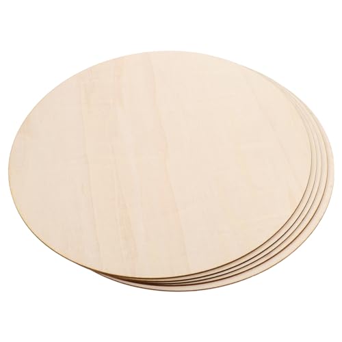 jojofuny 5 Stück Unbehandelte Runde Holzscheiben zum Basteln Diy Malerei Türschilder Dekorationselemente für Projekte für Feste und Gestaltungen jojofuny 5 Stück Unbehandelte Runde Holzscheiben zum Basteln Diy Malerei Türschilder Dekorationselemente für Projekte für Feste und Gestaltungen von jojofuny