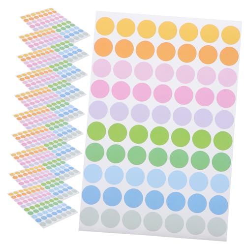 jojofuny 50 Blatt Bunte Punktetiketten Klebstoff Etiketten Aufkleber Klebrig Runden Runde Aufkleberetiketten Kleine Aufkleber Name Punktaufkleber Dots -aufkleber Kreis Farbig Papier jojofuny 50 Blatt Bunte Punktetiketten Klebstoff Etiketten Aufkleber Klebrig Runden Runde Aufkleberetiketten Kleine Aufkleber Name Punktaufkleber Dots -aufkleber Kreis Farbig Papier von jojofuny