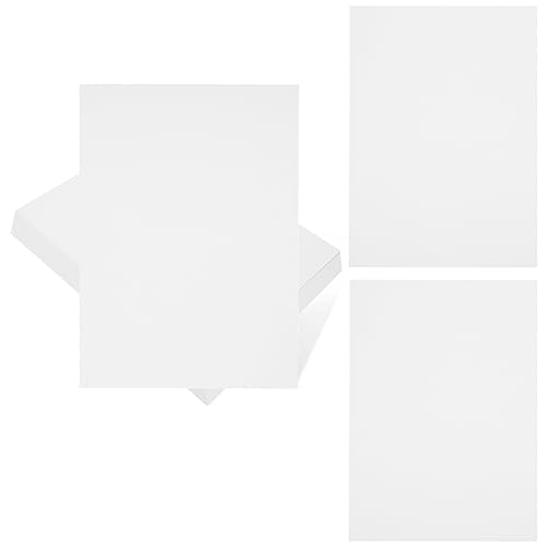 jojofuny 50 Blatt Malkarton Malpapier Skizzenpapier Blankopapier Wasserfarbpapier Zeichenbedarf Aquarellpapier Karten Künstlerbedarf Acrylmalpapier Kunstdruckpapier Für Weiß von jojofuny