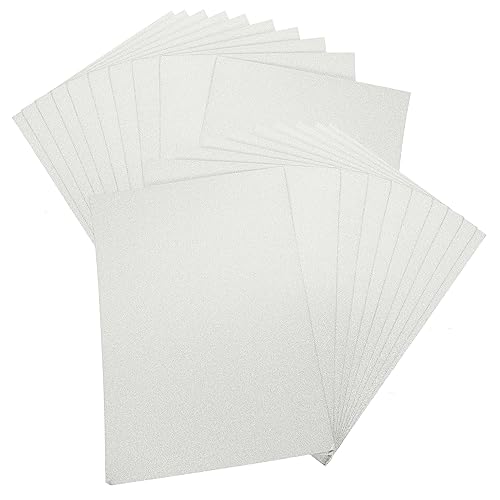 jojofuny 50 Blatt Papierstaus Dekoration Altpapier für Journaling Scrapbook-Papierblöcke urlaub bastelpapier Dekorationspapier für die Kartenherstellung Klapppapier Schrottbuchpapier Silber von jojofuny
