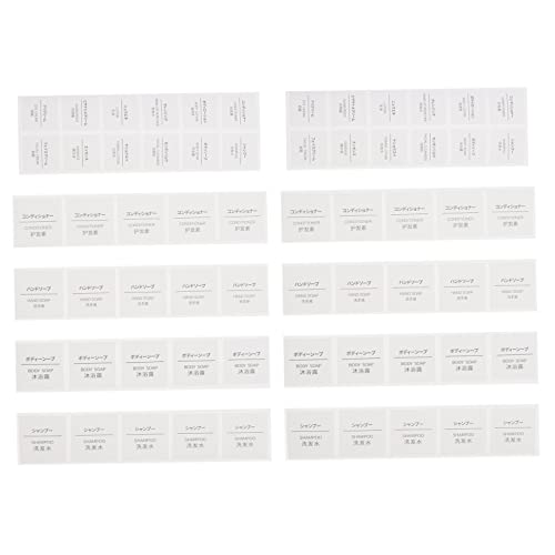 jojofuny 50 Blatt Wasserdichte Etiketten für Kosmetikflaschen Selbstklebende Aufkleber zur Klassifizierung für Shampoo Duschgel und Handseife für Reisen und Ordnung jojofuny 50 Blatt Wasserdichte Etiketten für Kosmetikflaschen Selbstklebende Aufkleber zur Klassifizierung für Shampoo Duschgel und Handseife für Reisen und Ordnung von jojofuny