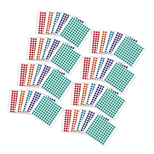 jojofuny 50 Blatt Zahlenaufkleber Selbstklebend Nummerierte Etiketten für Büro Schule Heimorganisation Vielseitige Kleine Zahlensticker zum Sortieren und Dekorieren von jojofuny