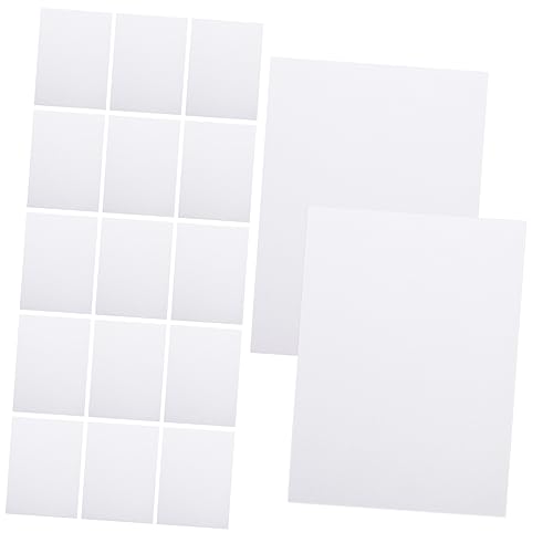 jojofuny 50 Blatt selbstklebendes Etikett Etikettenpapier für Drucker Aufkleberpapier Umschlagaufkleber druckbare Adressetiketten Etikettenpapier Aufkleber Briefpapier selbstklebend Weiß von jojofuny