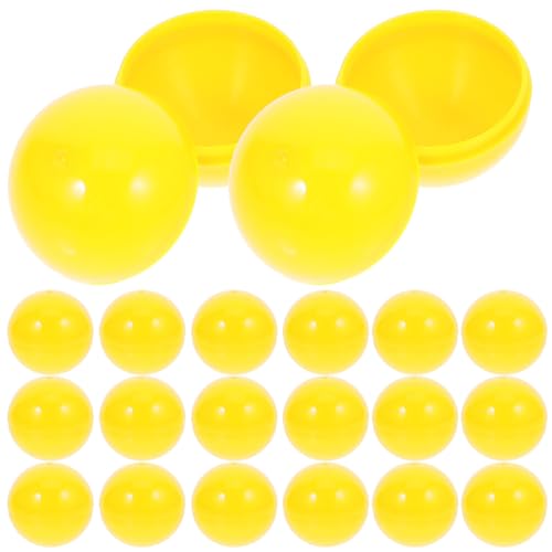 jojofuny 50 StüCk Tombola Bälle: 3cm Lotter Bingo Bälle für Bingo Kugeln - Kleine Befüllbare Teilbare Plastikkugeln für Partyspiele Spiel Zubehör - Gelb jojofuny 50 StüCk Tombola Bälle: 3cm Lotter Bingo Bälle für Bingo Kugeln - Kleine Befüllbare Teilbare Plastikkugeln für Partyspiele Spiel Zubehör - Gelb von jojofuny