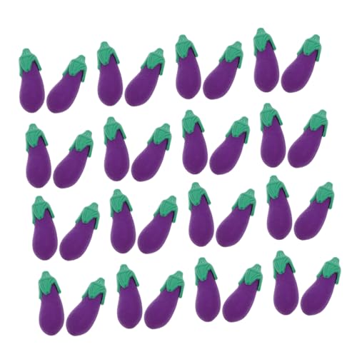 jojofuny 50 Stück 3d -auberginengummi Radiergummis Radiergummis Für Mini-radierer Kawaii Eraser Süße Fruchtradiergummis Süßer Radiergummi Gefälligkeiten Für Sportpartys Violett Tpr von jojofuny