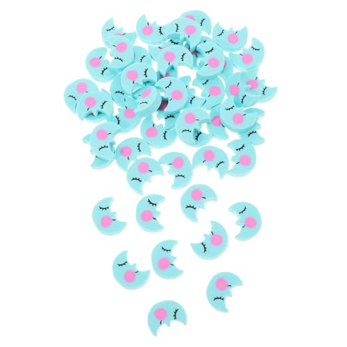 jojofuny 50 Stück Blauer Mondrotler radiergummi kawaii schulmaterial Mini-Radierer Mini-Neuheits-Radierer Fun Eraser für von jojofuny