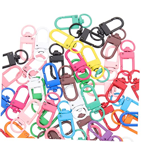 jojofuny 50 Stück Drehbarer Karabinerhaken aus Zinklegierung Bunte Hummerklauen Verschlüsse für Schlüsselanhänger Lanyards DIY Taschen Drehfunktion Vielseitig Einsetzbar für Schmuck und jojofuny 50 Stück Drehbarer Karabinerhaken aus Zinklegierung Bunte Hummerklauen Verschlüsse für Schlüsselanhänger Lanyards DIY Taschen Drehfunktion Vielseitig Einsetzbar für Schmuck und von jojofuny