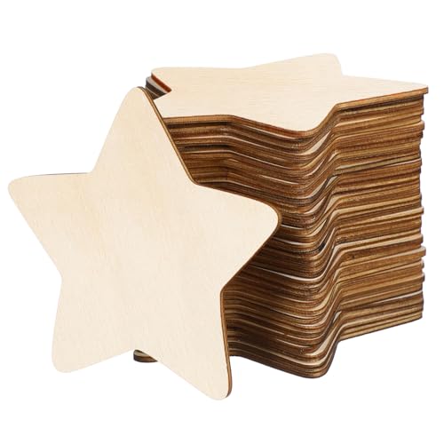 jojofuny 50 Stück Fünfzackige Holzscheiben Sternform DIY Graffiti Holzplättchen Langlebiges Bastelzubehör für Kreative Dekoration und Handgemachte Anhänger jojofuny 50 Stück Fünfzackige Holzscheiben Sternform DIY Graffiti Holzplättchen Langlebiges Bastelzubehör für Kreative Dekoration und Handgemachte Anhänger von jojofuny