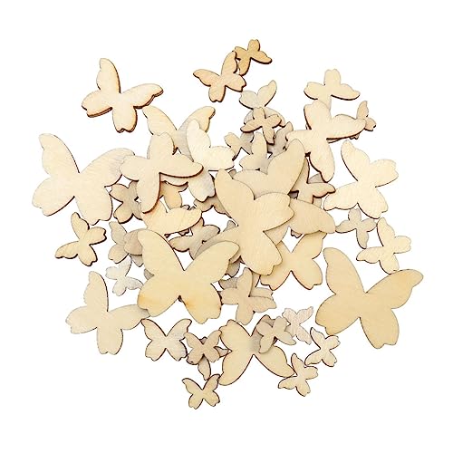 jojofuny 50 Stück Gemischte Holz Schmetterlinge Holzverzierungen zum Basteln Natürliche Holzausschnitte DIY Dekoration Umweltfreundlich jojofuny 50 Stück Gemischte Holz Schmetterlinge Holzverzierungen zum Basteln Natürliche Holzausschnitte DIY Dekoration Umweltfreundlich von jojofuny