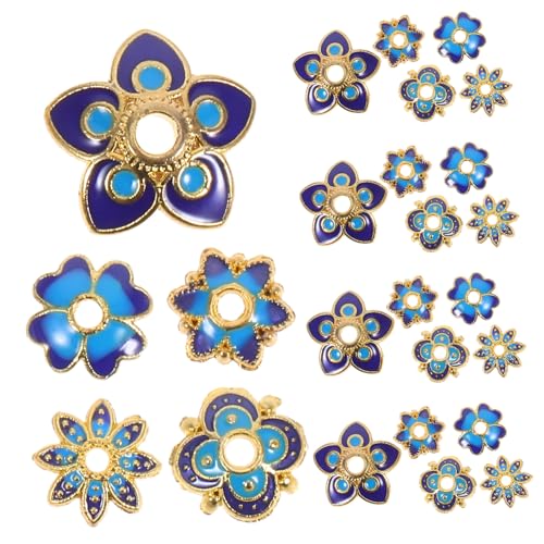 jojofuny 50 Stück Goldfarbene Filigrane Blüten Perlkappen Leichte Spacer Perlen für Diy Armbänder Ohrringe Halsketten Einfache Montage Elegantes Metall Schmuckzubehör jojofuny 50 Stück Goldfarbene Filigrane Blüten Perlkappen Leichte Spacer Perlen für Diy Armbänder Ohrringe Halsketten Einfache Montage Elegantes Metall Schmuckzubehör von jojofuny