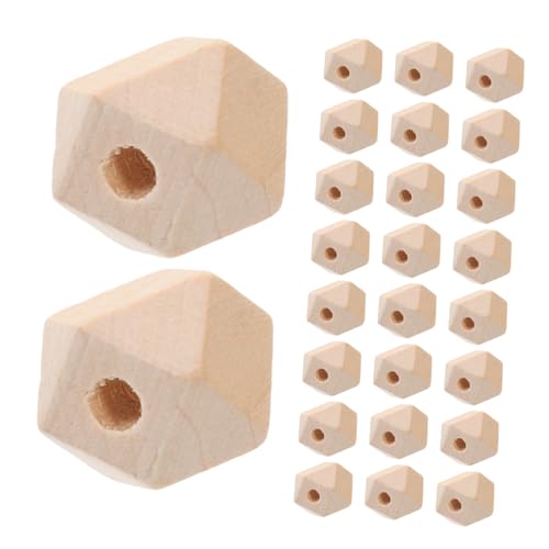 jojofuny 50 Stück Holzperlen Naturbelassen Geometrische Holzabstandshalter für Schmuckherstellung DIY Bastelbedarf Langlebige Holzperlen für Armbänder und Halsketten jojofuny 50 Stück Holzperlen Naturbelassen Geometrische Holzabstandshalter für Schmuckherstellung DIY Bastelbedarf Langlebige Holzperlen für Armbänder und Halsketten von jojofuny