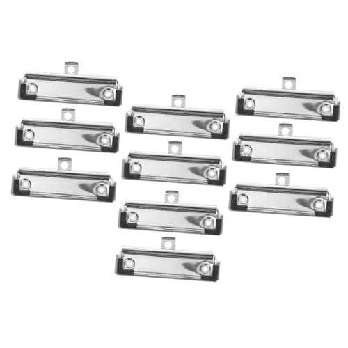 jojofuny 50 Stück Klemmbretter Aus Metallplatten Große Aluminium Klemmbrettklammern Schreibtisch Aktenhalter Schreibwaren Arbeit Farbige Aktenbrettklammern Für Die Schule Klemmen von jojofuny