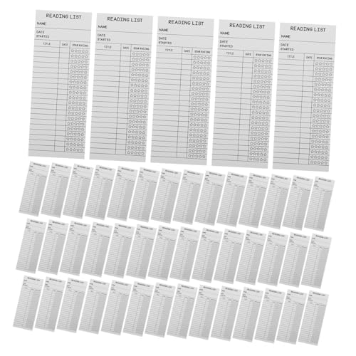 jojofuny 50 Stück Lesezeichen Lesen Tracker Karten ohne Loch Blanko Rückseite Notizen Lesen Liste Organizer für Schüler Lehrer Buchliebhaber Bibliothekszubehör jojofuny 50 Stück Lesezeichen Lesen Tracker Karten ohne Loch Blanko Rückseite Notizen Lesen Liste Organizer für Schüler Lehrer Buchliebhaber Bibliothekszubehör von jojofuny