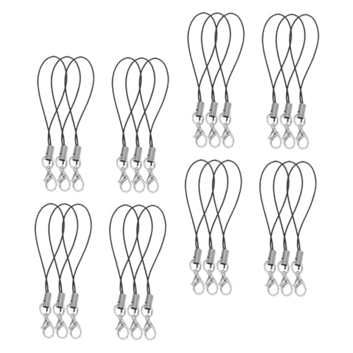 jojofuny 50 Stück Lobster Claw Clasp Handyanhänger aus Leichtem Material Vielseitig Einsetzbare Diy Schmuckbänder für Schlüssel Handy und Bastelbedarf Stilvolle Accessoire Lanyards von jojofuny