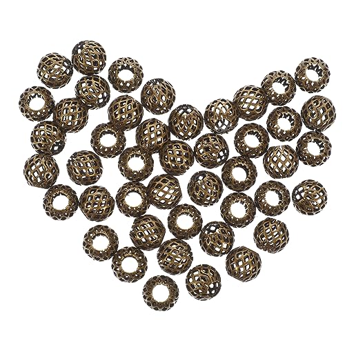jojofuny 50 Stück Metall Abstandsperlen Runde Quetschperlen für Diy Schmuckherstellung für Armbänder und Bastelideen und Heimdekoration jojofuny 50 Stück Metall Abstandsperlen Runde Quetschperlen für Diy Schmuckherstellung für Armbänder und Bastelideen und Heimdekoration von jojofuny