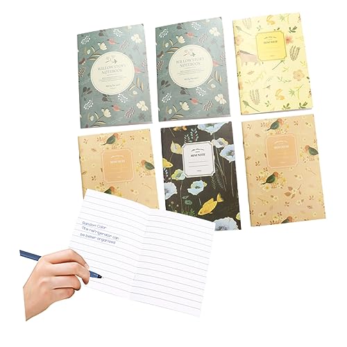 jojofuny 50 Stück Mini Notizbuch Blanko Vielseitig Einsetzbar für Notizen für Büro und Schule Gemischte Designs Handlich und Tragbar Hochwertiges Material von jojofuny