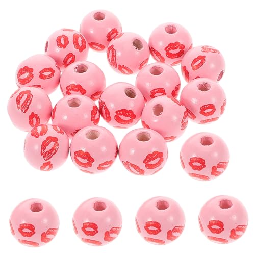 jojofuny 50 Stück Pinke Lippen Holzperlen für Valentinstag DIY Schmuckherstellung Kreative Bastelperlen für Armbänder Halsketten und Hängende Dekorationen jojofuny 50 Stück Pinke Lippen Holzperlen für Valentinstag DIY Schmuckherstellung Kreative Bastelperlen für Armbänder Halsketten und Hängende Dekorationen von jojofuny