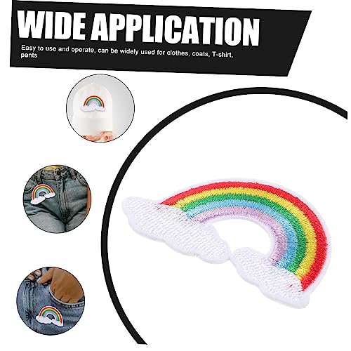 jojofuny 50 Stück Regenbogen Aufnäher zum Aufbügeln Bestickte Applikationen für Kleidung Jeans Rucksäcke Taschen Diy Dekoration Einfach Anzubringen Vielseitig für Erwachsene jojofuny 50 Stück Regenbogen Aufnäher zum Aufbügeln Bestickte Applikationen für Kleidung Jeans Rucksäcke Taschen Diy Dekoration Einfach Anzubringen Vielseitig für Erwachsene von jojofuny