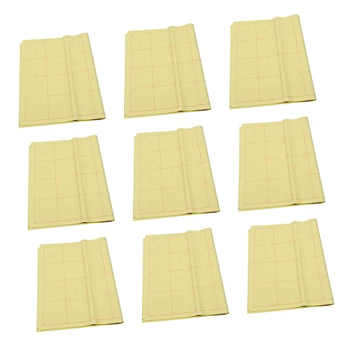 jojofuny 50 Stück Reispapier für Kalligraphie Handgemachtes Xuan Papier mit Kästchen Kästchen Seiten für Anfänger der Chinesischen Schriftkunst von jojofuny