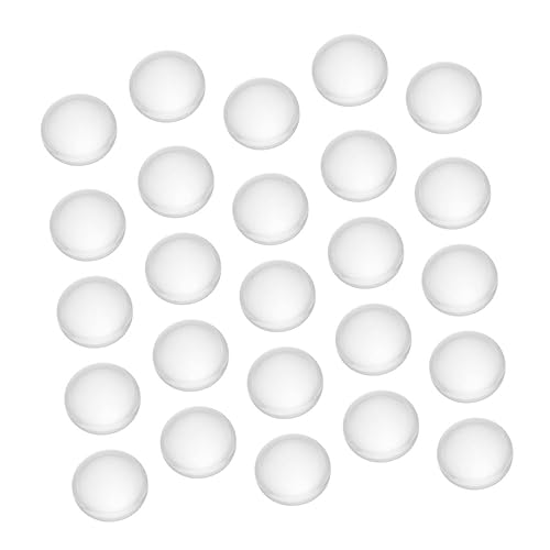 jojofuny 50 Stück Runde Cabochons Transparente Glaspatches für Schmuckdesign und Handwerk Einfach zu Kleben für Ohrringe Uhren und Kreative Dekorationen von jojofuny