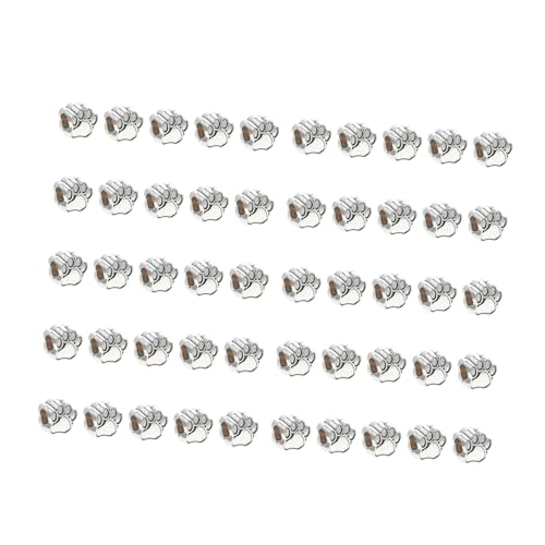 jojofuny 50 Stück Teiliges DIY Schmuckset Vintage Zinklegierung Perlen mit Großen Löchern Spacer Beads für Armbänder Halsketten und Ohrringe Langlebig Antikes Silber für Schmuckherstellung jojofuny 50 Stück Teiliges DIY Schmuckset Vintage Zinklegierung Perlen mit Großen Löchern Spacer Beads für Armbänder Halsketten und Ohrringe Langlebig Antikes Silber für Schmuckherstellung von jojofuny