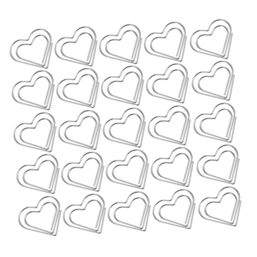 jojofuny 50 Stück Teiliges Herzförmiger Metall Büroklammern Silberfarben Elegante Papierclips als Lesezeichen und Dokumenten Organizer Niedliche Herz Paperclips für Büro und Studium jojofuny 50 Stück Teiliges Herzförmiger Metall Büroklammern Silberfarben Elegante Papierclips als Lesezeichen und Dokumenten Organizer Niedliche Herz Paperclips für Büro und Studium von jojofuny
