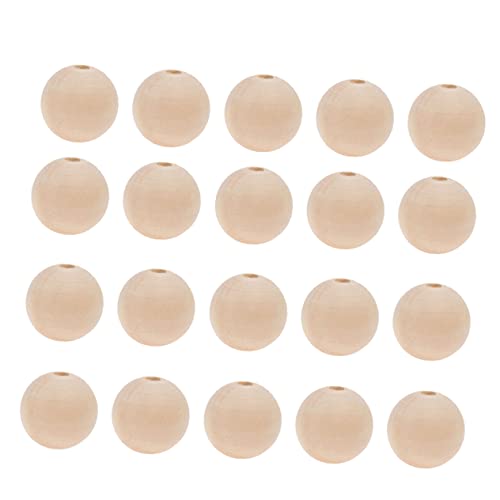 jojofuny 50 Stück Unbehandelte Holzperlen Naturfarbe Stabile Spacer Beads für DIY Schmuck Bastelprojekte und Dekorationen jojofuny 50 Stück Unbehandelte Holzperlen Naturfarbe Stabile Spacer Beads für DIY Schmuck Bastelprojekte und Dekorationen von jojofuny