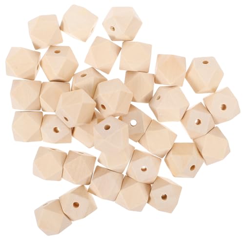 jojofuny 50 Stück Unlackierte Geometrische Holzperlen Natürliche Unfertige Achtkantige Polyeder DIY Bastelperlen Holzfarbe für Schmuckherstellung und Handwerksprojekte jojofuny 50 Stück Unlackierte Geometrische Holzperlen Natürliche Unfertige Achtkantige Polyeder DIY Bastelperlen Holzfarbe für Schmuckherstellung und Handwerksprojekte von jojofuny