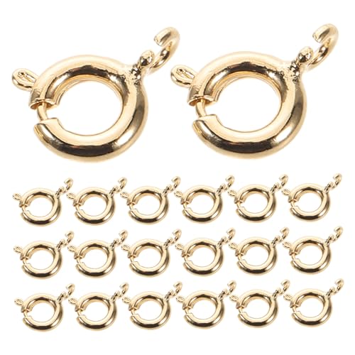 jojofuny 50 Stück Veredelungsverbindungsverschluss Knopf Schmuck Halskette Armband Biegeringe Karabinerverschlüsse Anhängerverschluss Schlüsselanhängerverschluss Klappring jojofuny 50 Stück Veredelungsverbindungsverschluss Knopf Schmuck Halskette Armband Biegeringe Karabinerverschlüsse Anhängerverschluss Schlüsselanhängerverschluss Klappring von jojofuny