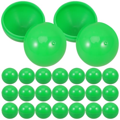 jojofuny 50 Stücke Lotterie Kugeln Bälle zum Öffnen Befüllen Bunt Bingo Kugeln Ersatz 3CM Teilbare Plastikkugeln Leere Runde Kapseln Lottobälle Tischtennisbälle Gewinnspiel Glücksspiel Spiel von jojofuny