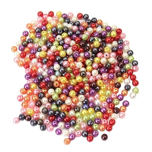 jojofuny 500 Stück Perlen lose Perlen gefärbte Perlen Perlen Perlenkits Perlen aus Glas runde Perlen für die Herstellung von Halsketten jojofuny 500 Stück Perlen lose Perlen gefärbte Perlen Perlen Perlenkits Perlen aus Glas runde Perlen für die Herstellung von Halsketten von jojofuny