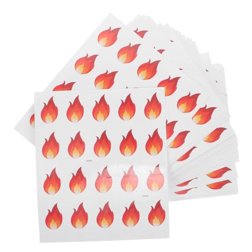 jojofuny 500 Stück Selbstklebende Flammenaufkleber Mini Feueretiketten Stark Haftend Spicy Label Sticker Für Lebensmittel Kennzeichnung Dekoration Büro Schule jojofuny 500 Stück Selbstklebende Flammenaufkleber Mini Feueretiketten Stark Haftend Spicy Label Sticker Für Lebensmittel Kennzeichnung Dekoration Büro Schule von jojofuny