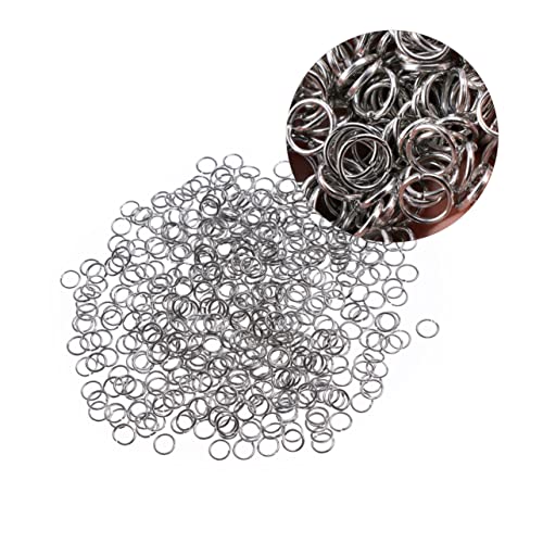 jojofuny 500 Stück Silberne Geschlossene Biegeringe für Schmuckherstellung für Armbänder und Charms für Diy Projekte Hochwertige Schmuckzubehörteile von jojofuny