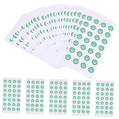 jojofuny 500 Stück Umweltfreundliches Label Etiketten organisieren Aufkleber für elektronische Produkte Recycling mit Müllklassifizierungsaufkleber selbstklebende Aufkleber Papier Grün von jojofuny