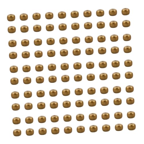 jojofuny 5000 Stück Goldene Glasperlen für DIY Schmuckherstellung Lose Spacer Perlen zum Auffädeln Geeignet für Armbänder Halsketten Bastelperlen Basteln und Schmuckdesign von jojofuny