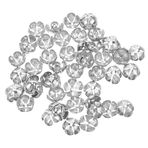 jojofuny 50Stücke Blumenkappen für Schmuckherstellung Leichte Perlenkappen für Armbänder Halsketten und DIY Projekte für Bastelarbeiten und von jojofuny