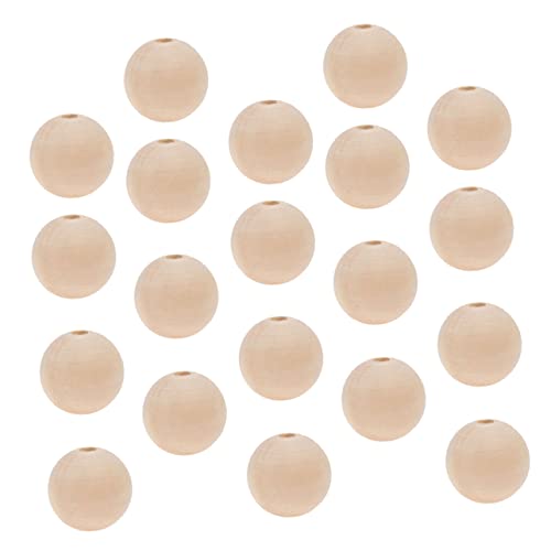 jojofuny 50Stücke Holz Spacer Perlen Unbehandelte Natürliche Runde Holzperlen für DIY Schmuck Basteln und Dekorationen jojofuny 50Stücke Holz Spacer Perlen Unbehandelte Natürliche Runde Holzperlen für DIY Schmuck Basteln und Dekorationen von jojofuny