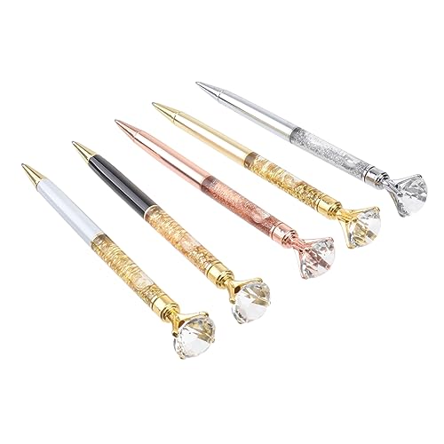 jojofuny 5Stücke Metall Kugelschreiber mit Diamant Stifte Roségold Schwarz und Weiß für Büro und Schule Reibungsloses Schreiben Langlebig jojofuny 5Stücke Metall Kugelschreiber mit Diamant Stifte Roségold Schwarz und Weiß für Büro und Schule Reibungsloses Schreiben Langlebig von jojofuny