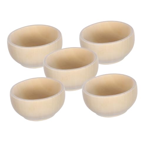 jojofuny 5Stücke Mini Holzschalen Unfertige Holzspielzeuge für DIY Dekorationen Kreativität und Fantasie Glatte Oberfläche Vielseitig Einsetzbar für Bastelprojekte jojofuny 5Stücke Mini Holzschalen Unfertige Holzspielzeuge für DIY Dekorationen Kreativität und Fantasie Glatte Oberfläche Vielseitig Einsetzbar für Bastelprojekte von jojofuny