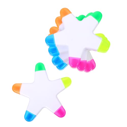 jojofuny 5Stücke Sternform Highlighter Stifte Praktische Fluoreszierende Marker für Kreativität für Künstler und Leuchtenden jojofuny 5Stücke Sternform Highlighter Stifte Praktische Fluoreszierende Marker für Kreativität für Künstler und Leuchtenden von jojofuny
